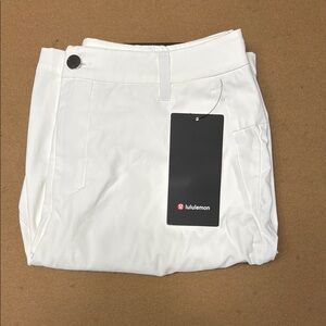 lululemon athletica White Flat Front Men Shorts